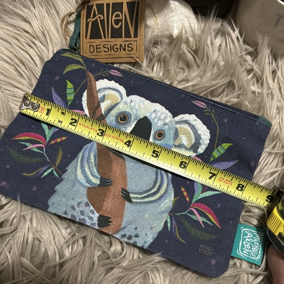 NWT-Allen Designs Koala Pouch-8x6-ZipTop - Picture 8 of 12